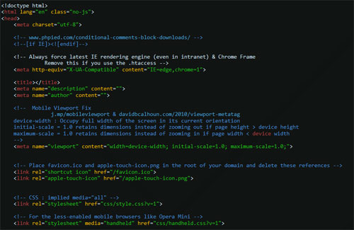 HTML5 boilerplate