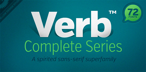 verb font